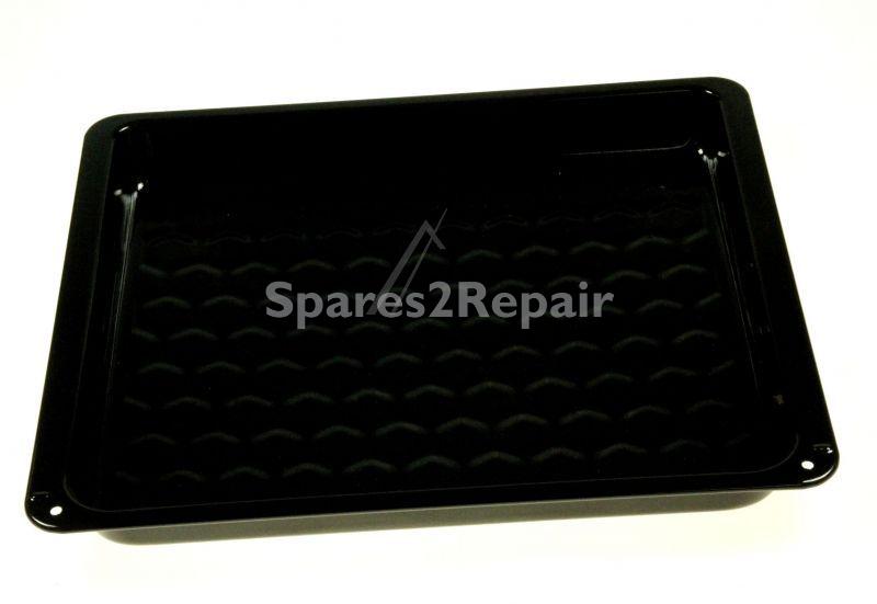 Tray - 9045756 Fat Pan Extra Deep E450_p05 Sort Pw 375x430x40mm [Amica]