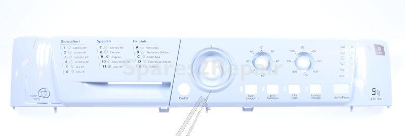 Panel - C00260197 488000260197 White Pw Control Panel & Handle [Whirlpool Indesit]