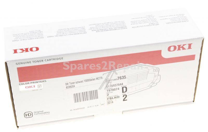 Oki Toner Cartridge - 45396204 Oki Toner Black Mc770-mc780 15k Not For Mc760