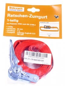 Dolezych Strap - Lashing Strap Tensioning Strap With Mini Ratchet 4m