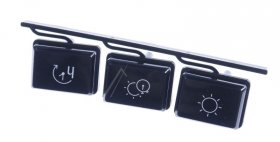 Button - C00535884 488000535884 Button Display Horizontal Black M10 Nati [Whirlpool Indesit]