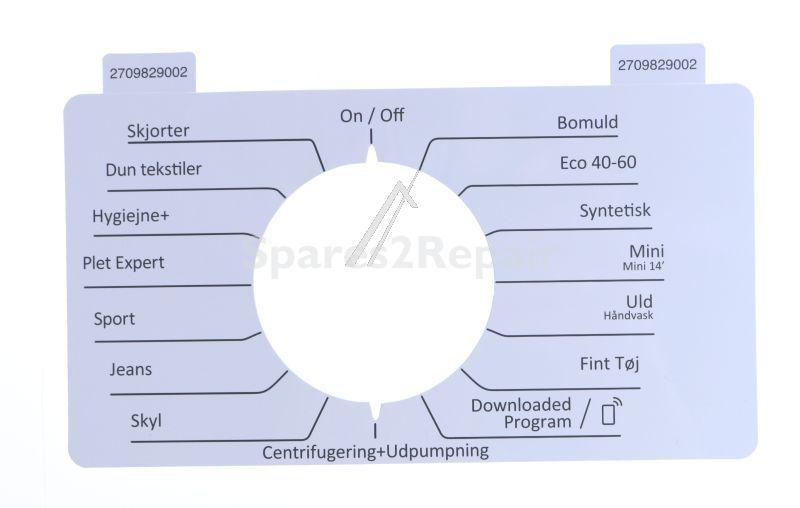 Switch Screen - 2709829002 C00929471 Inlay-danish [Arcelik]