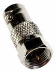 Asci F-plug - F 13 Adapter Bnc- Kupplung - F-stecker -