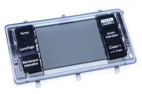 Operating Unit Screen - C00635176 488000635176 Button + Window Assembly Facelift [Whirlpool Indesit]
