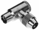Com Angle Coaxial Socket - Coaxial Socket 9,5mm, Metal, 90º