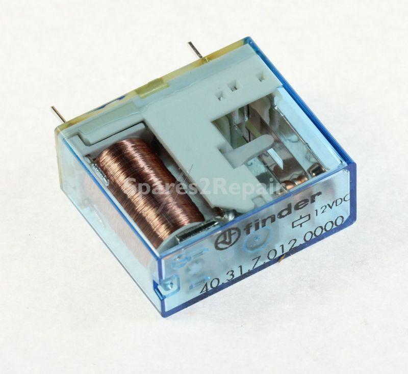 Finder Pcb Relay To 12v - 12vdc 10a-250vac Relay, 1 Pole Co