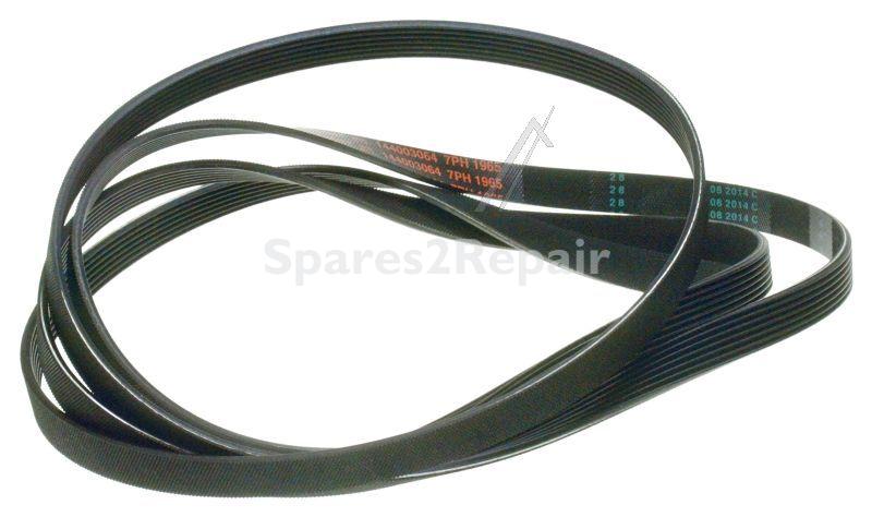Drive Belt - C00297210 482000023382 Drive Belt - 7 Rib (bpm Motor) 1965h7 [Whirlpool Indesit]