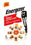 Energizer 1.40v Button Cell Battery - E301431603 Hearing Aid Battery Zinc-air Enr Ez Turn & Lock (13) 8 Pieces
