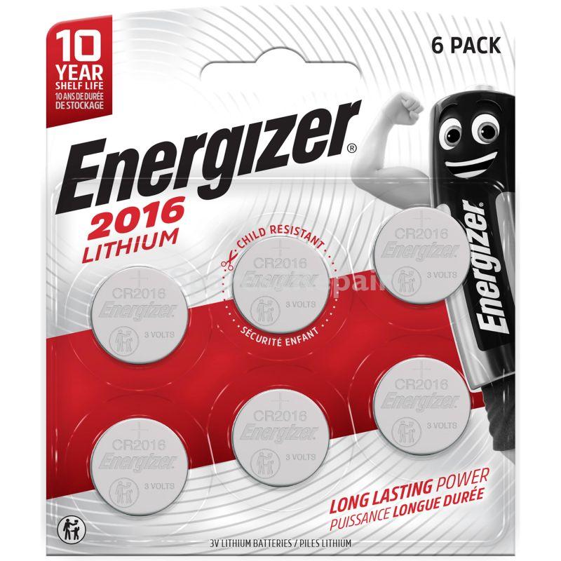 Energizer 3.0v Button Cell Battery - Cr2016 E304313800 Energizer Special Battery - Lithium Cr-type 2016 Bp 6 Pieces
