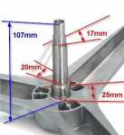 Samsung Drum Spider - Dc97-15182a Assembly Flange Shaft:aegis-pjt 5kg - 1000rp