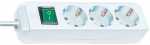 BRENNENSTUHL Three-way Plug Adaptor ECO-LINE TRAILING SOCKET WITH SWITCH WHITE 3M ( PLUG)