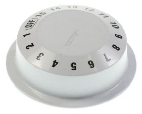 Timer Button - C00306221 488000306221 Knob Program Display - White [Whirlpool Indesit]