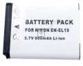 Com Digital Camera Battery - Digca37089 3,7v 600mah Li ion Digitalcamera Batterie Nikon -