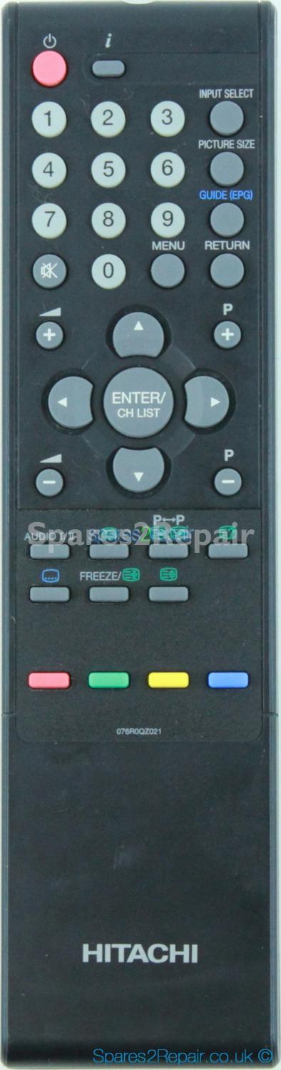 Hitachi 076R0QZ021 Remote Control (Genuine)