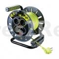 Cable Reels Vacuum Power Cord - Enrouleur Électrique 4 Prises 20 MÈtres Nf - CÂble H05vv-f 3