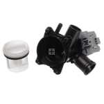 Compatible for Bosch WAS, WIS; Neff W5420, W5440; Siemens WI12, WI14, WM14, WM16 Series Drain Pump Base & Filter Housing Assembly
