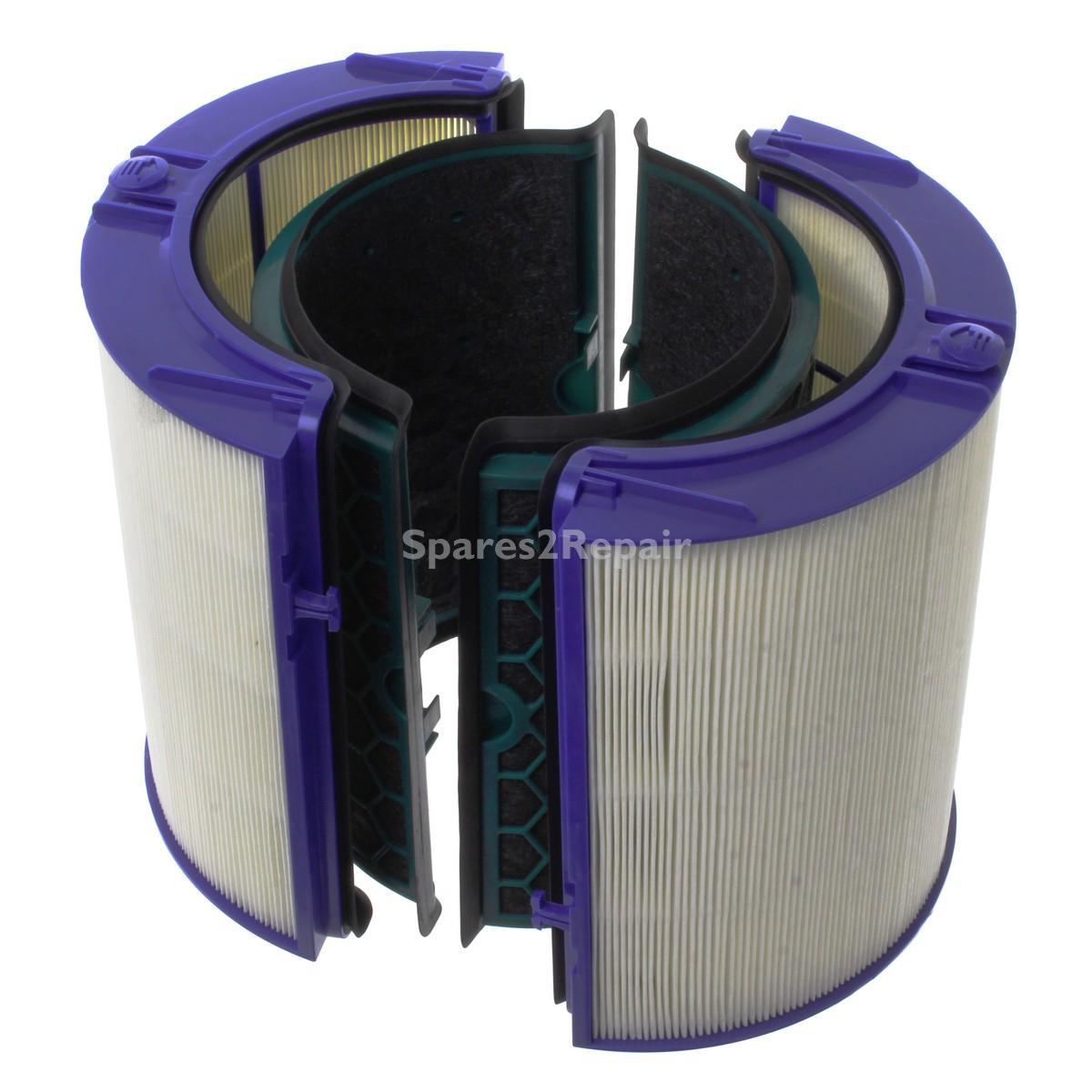 Compatible for Dyson HP04 Pure Hot+Cool Purifying Heater & Fan, TP04 Pure Cool Tower Fan, DP04 Pure Cool Desk Type Air Purifier Glass HEPA & Activated Carbon Filter