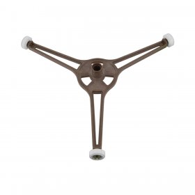 Universal Microwave Turntable Glass Plate Tripod Support Stand for 7mm D Shaft Motors (Arm Length 95mm, Wheel Diameter 14mm)
