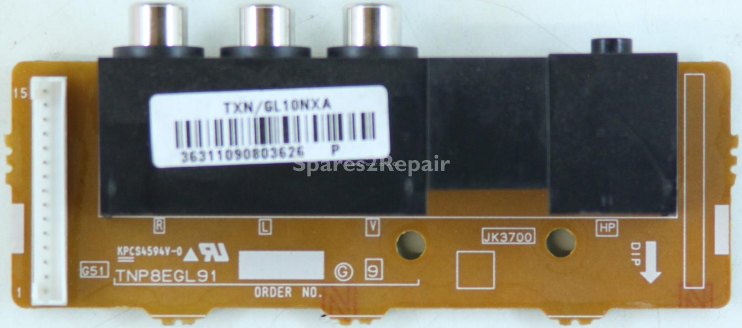 Panasonic TX-37LXD85 - Side AV - TNP8EGL91 - TXN GL10NXA