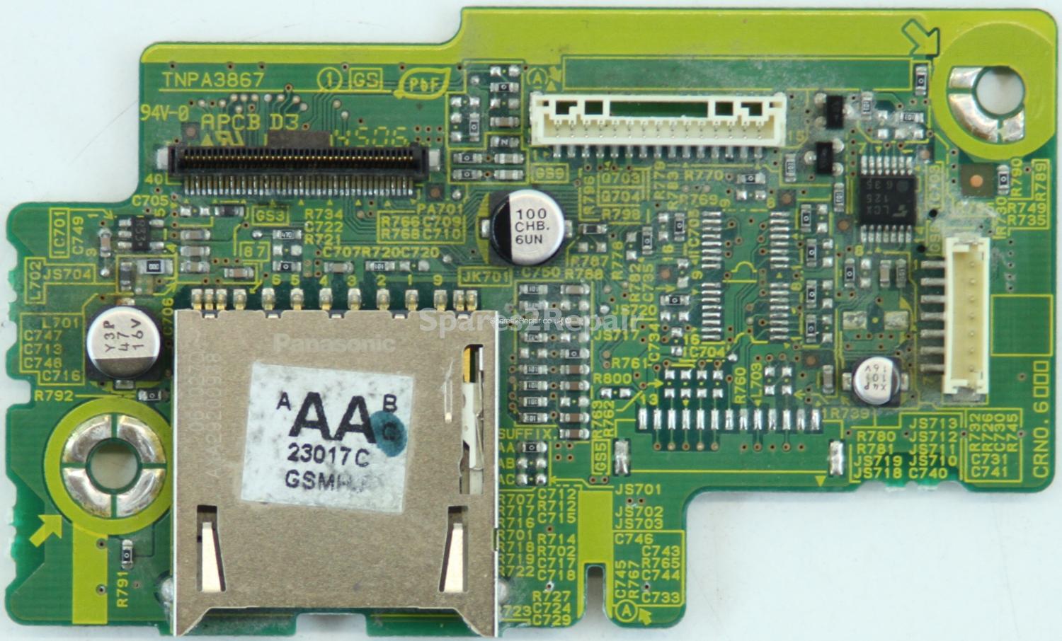 Panasonic TX-26LXD600 - Memory Card Reader - TNPA3867 1 GS