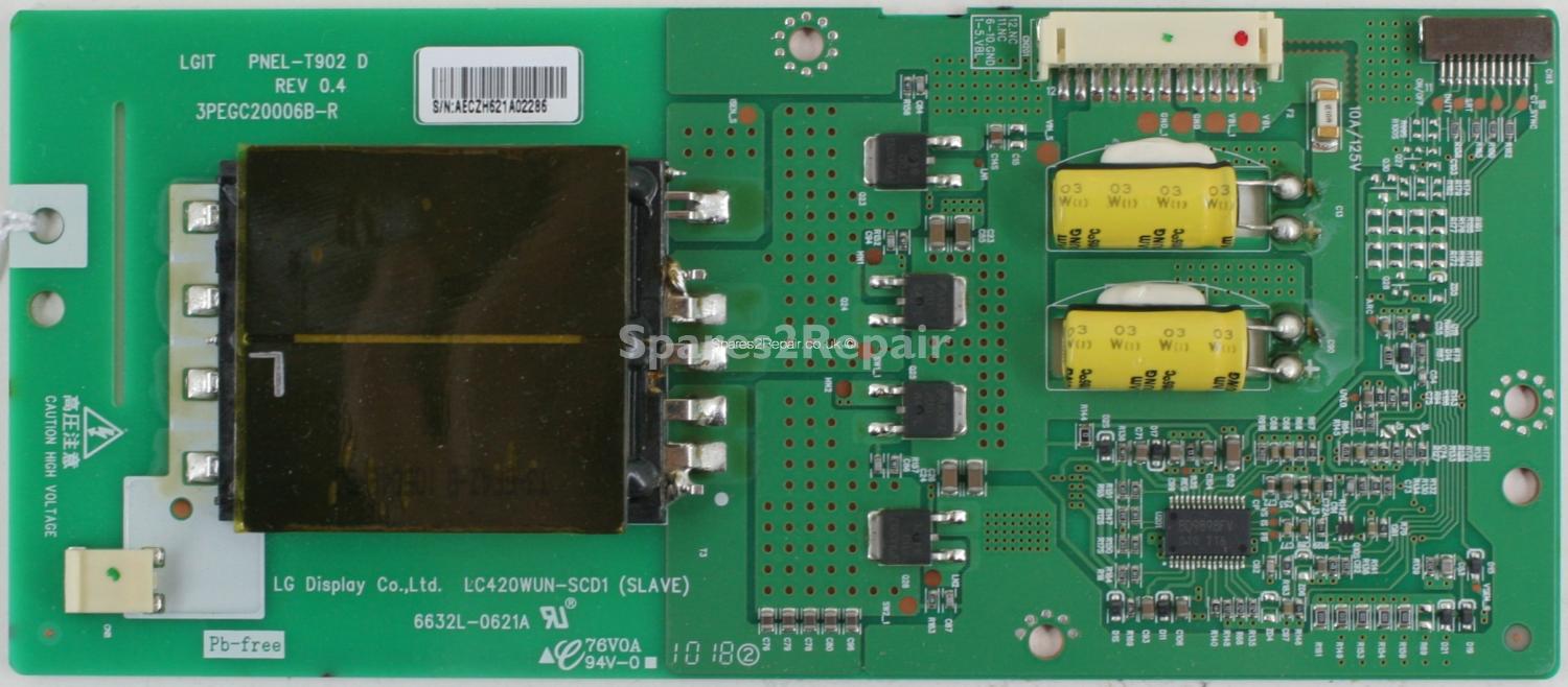 Panasonic TX-L42U2B - Inverter - 6632L-0621A - PNEL-T902 D - REV 0.4 - 3PEGC20006B-R - LC420WUN-SCD1 (SLAVE)