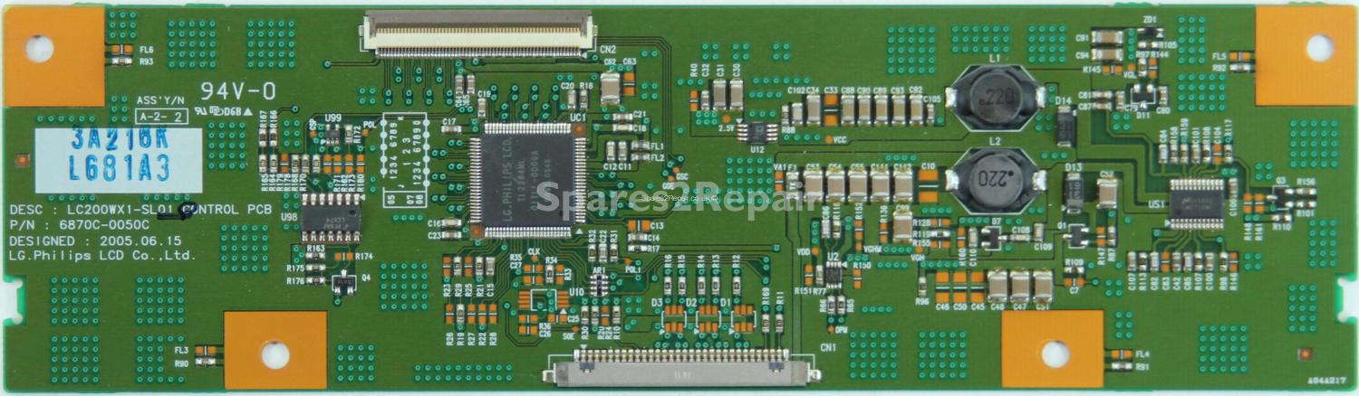 Philips 20PF5320/01 - T-Con - 6871L-0681A - 6870C-0050C - LC200WX1-SL01 CONTROL PCB