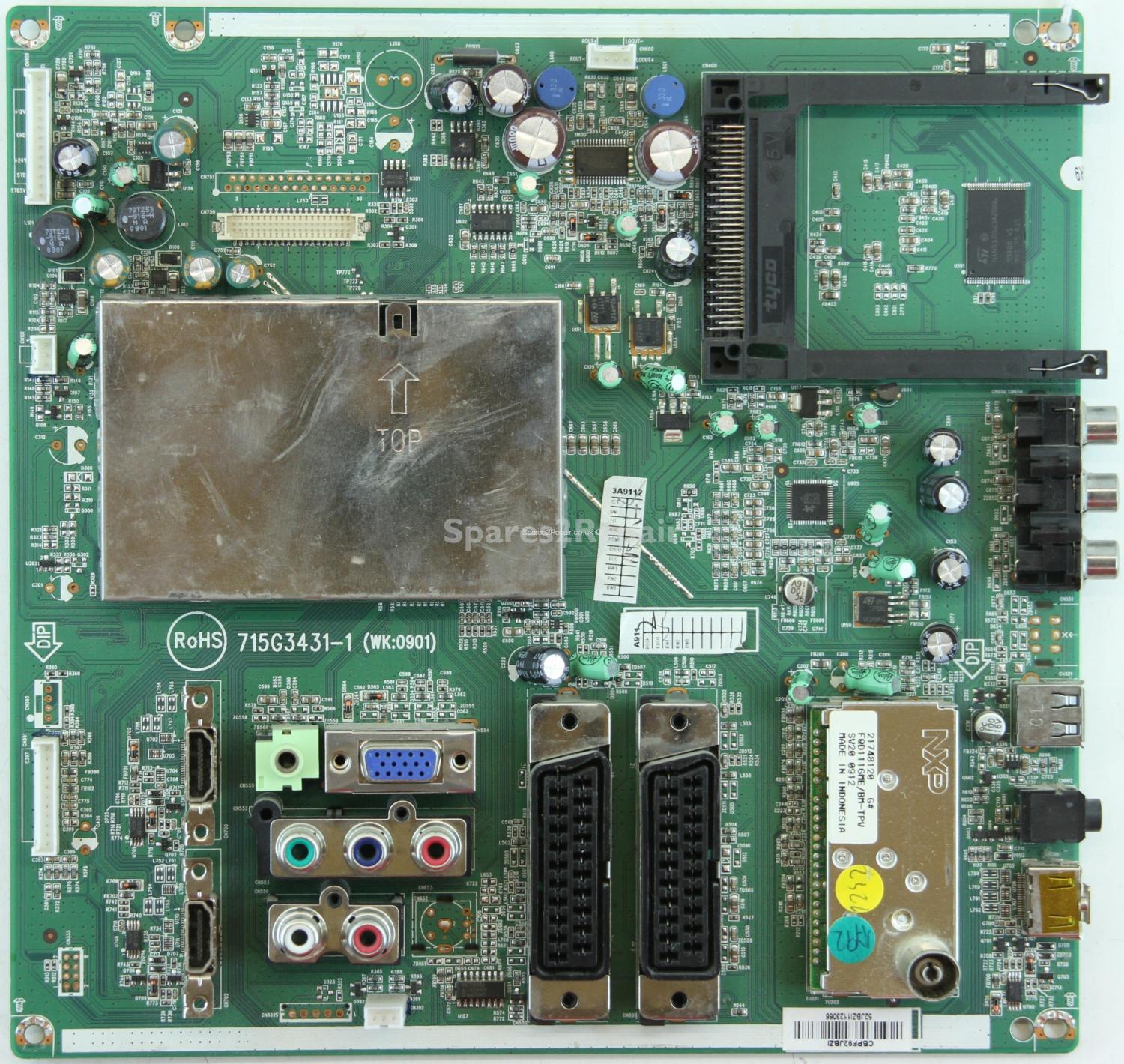 Toshiba 32AV615DB - Main AV - 715G3431-1 - (WK:0901) - CBPF92JBZI