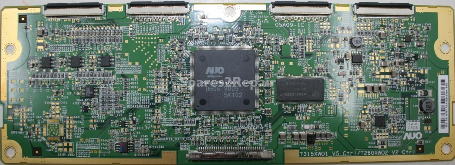 Toshiba 32WL66P - LVDS - 05A019-1C - T315XWO1_V5 Ctrl - T260XWO2 V2 Ctrl