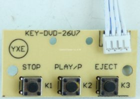 Unknown 26 Inch - DVD Buttons - KEY-DVD-26U7