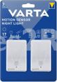 Varta Night Lighting - Varta Motion Sensor Night Light Twin Pack Without Batteries - 16624 101 402